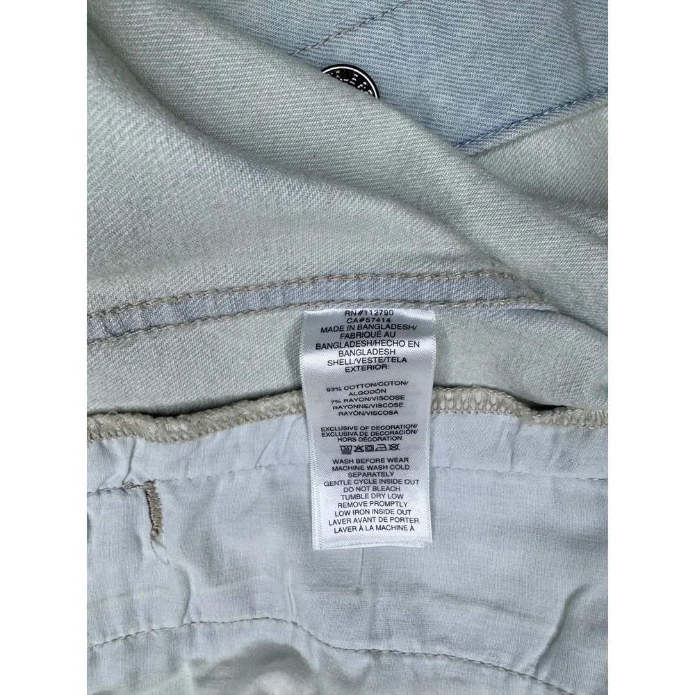 True Religion Jesse SN Trucker Jacket Light Blossom Wash Denim‎ Mens Small